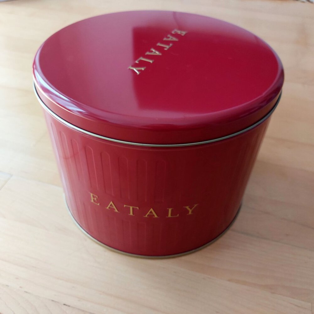 Eataly Panettone Tin Can Large - Could be hat box